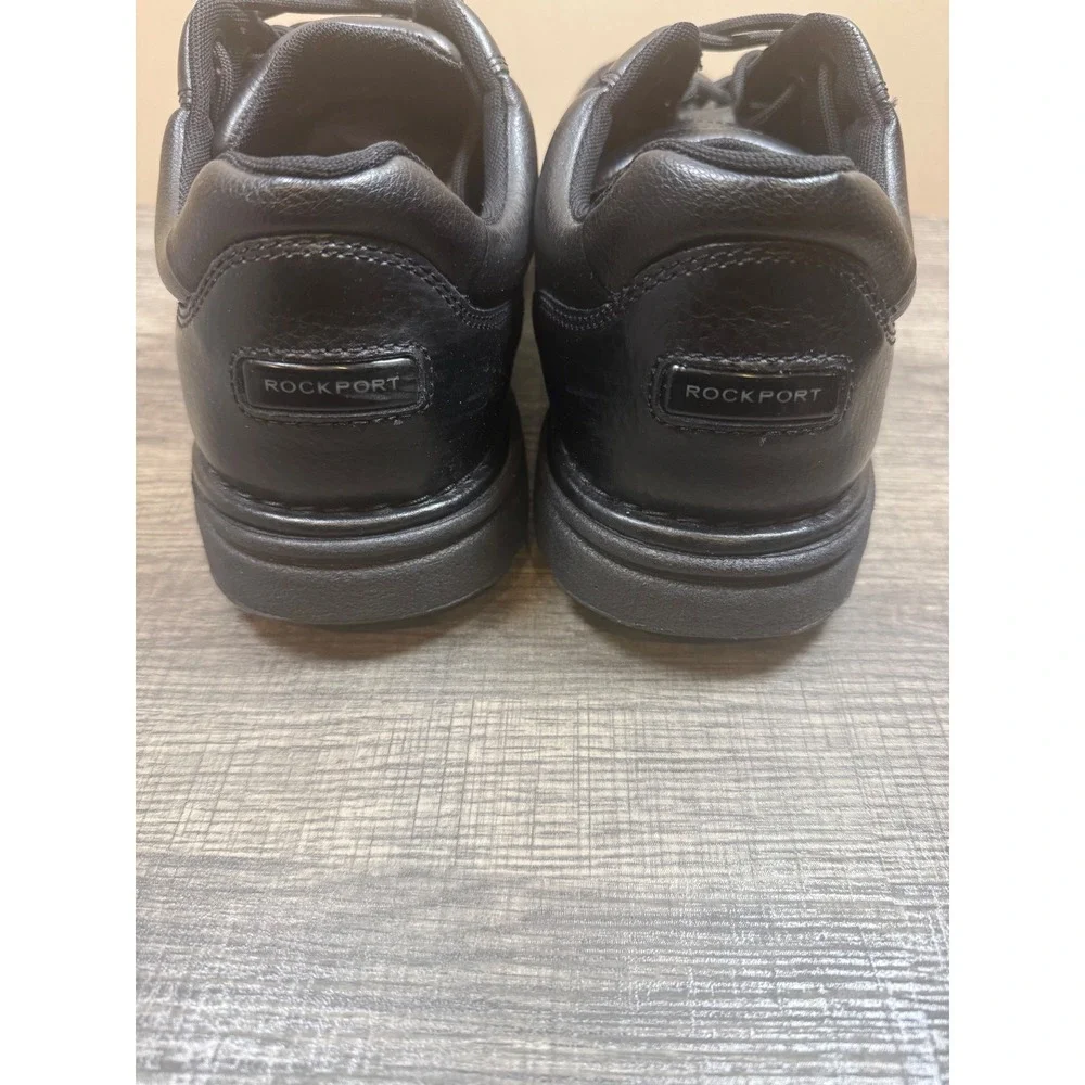 Rockport Mens Eureka Walking Shoes Black Leather Lace Up K71224 Size 13